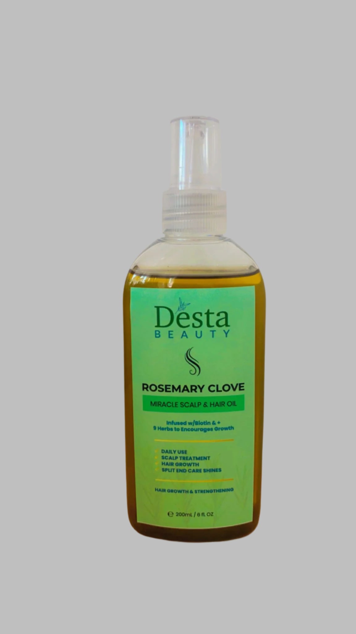 Best Seller Rosemary Clove Scalp & Rapid Hair Growth Strengthening Hair Oil For Healthy Hair Growth, 6 oz (200ml)