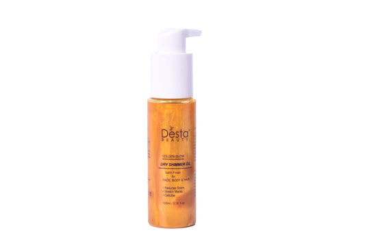 ✨ Golden Glow Shimmer Oil – For Face, Body & Hair ✨