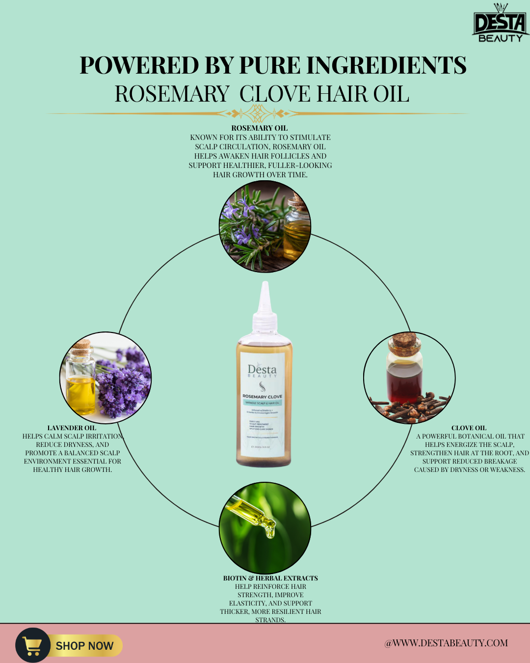 Rosemary Clove Hair Oil