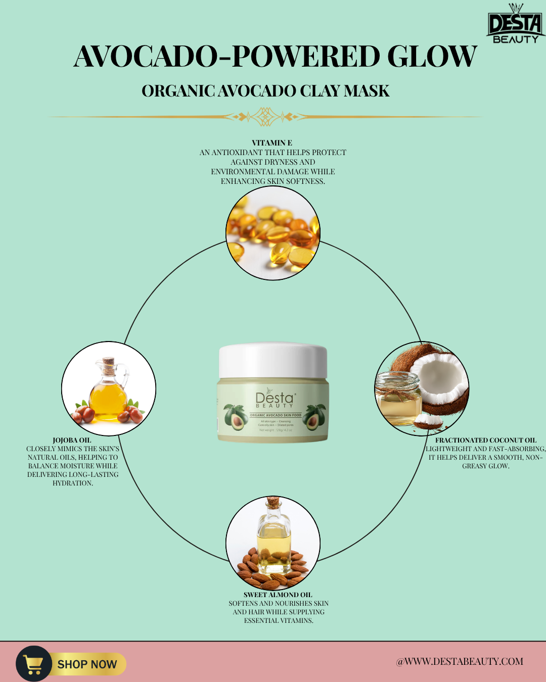 100% Vegan Zeezout Biologische Avocado Skin &amp; Superfoods